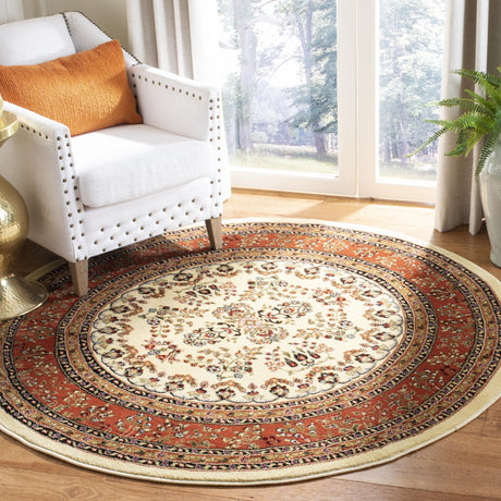 Safavieh Lyndhurst Lnh331R Ivory/Rust Rug - Safavieh - lnh331r - 218