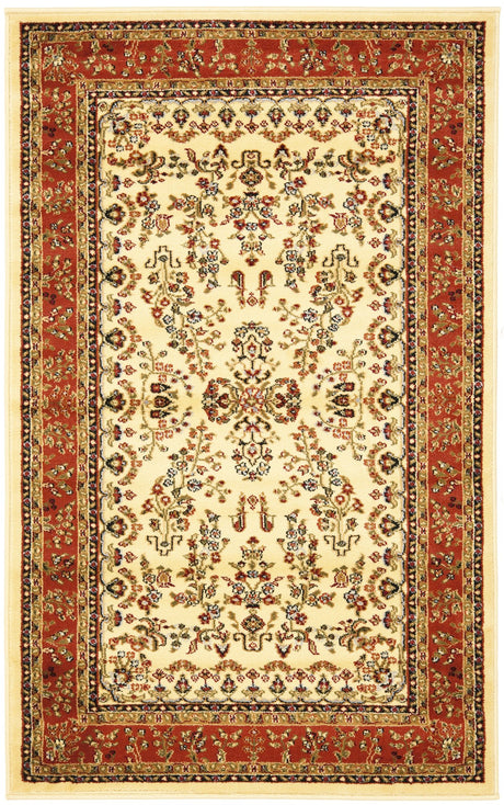 Safavieh Lyndhurst Lnh331R Ivory/Rust Rug - Safavieh - lnh331r - 218