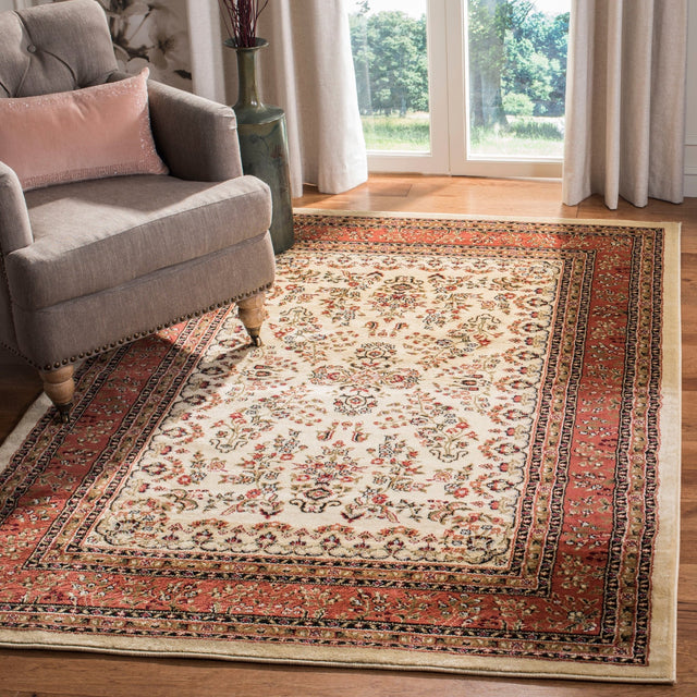 Safavieh Lyndhurst Lnh331R Ivory/Rust Rug - Safavieh - lnh331r - 24