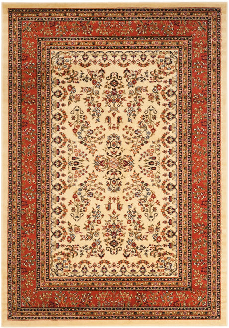 Safavieh Lyndhurst Lnh331R Ivory/Rust Rug - Safavieh - lnh331r - 24