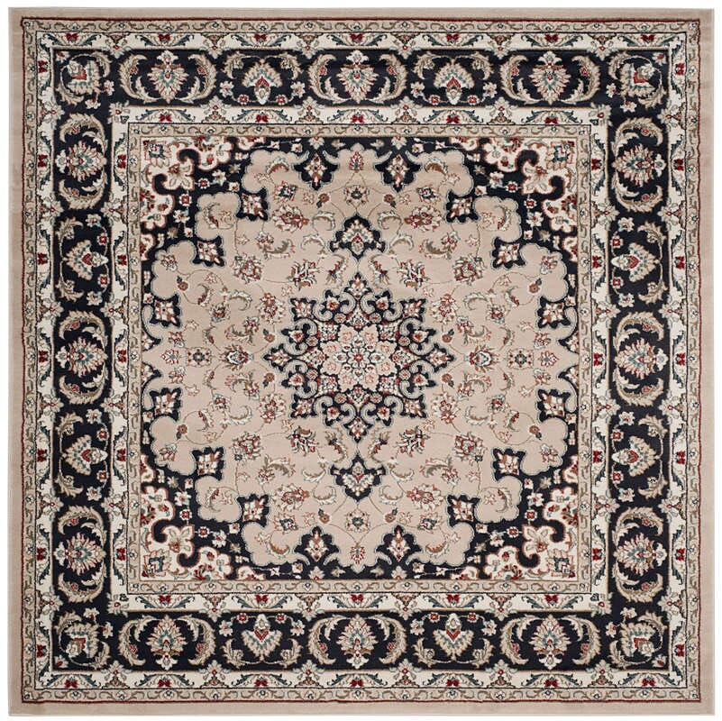 Safavieh Lyndhurst Lnh336K Cream / Anthracite Rugs - Safavieh - lnh336k - 7sq