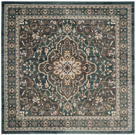 Safavieh Lyndhurst Lnh338A Teal / Grey Rugs - Safavieh - lnh338a - 7sq