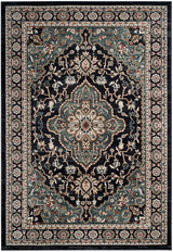 Safavieh Lyndhurst Lnh338C Anthracite / Teal Rugs - Safavieh - lnh338c - 3