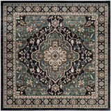 Safavieh Lyndhurst Lnh338C Anthracite / Teal Rugs - Safavieh - lnh338c - 7sq