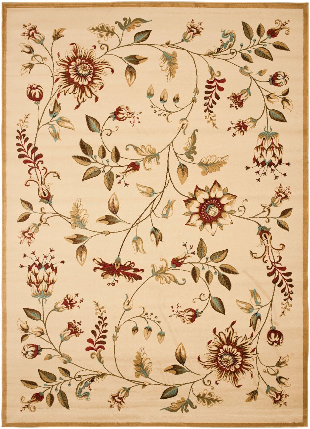 Safavieh Lyndhurst Lnh552 - 1291 Ivory / Multi Rugs - Safavieh - lnh552 - 1291 - 7sq