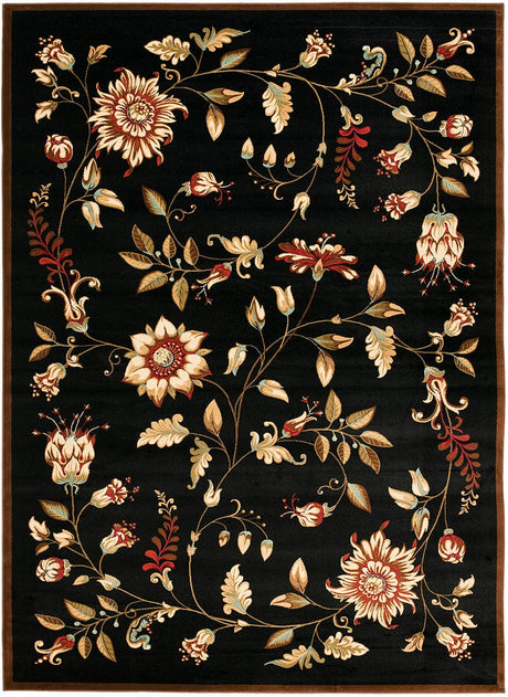 Safavieh Lyndhurst Lnh552 - 9091 Black / Multi Rugs - Safavieh - lnh552 - 9091 - 5r