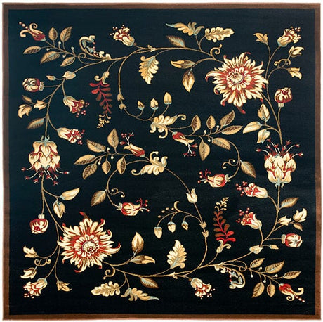 Safavieh Lyndhurst Lnh552 - 9091 Black / Multi Rugs - Safavieh - lnh552 - 9091 - 7sq