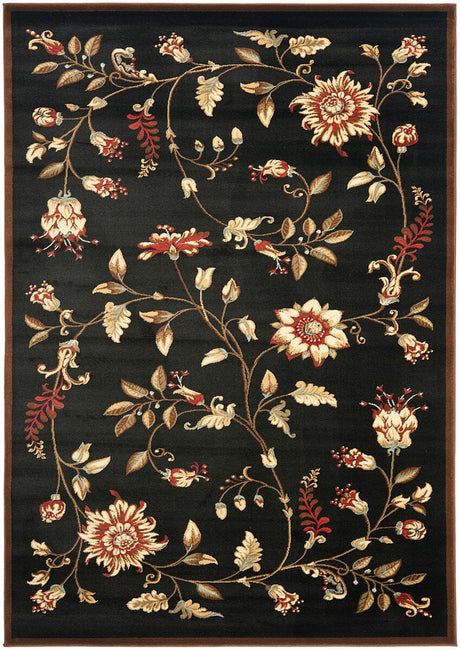 Safavieh Lyndhurst Lnh552 - 9091 Black / Multi Rugs - Safavieh - lnh552 - 9091 - 7sq