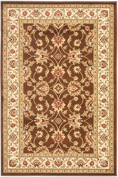 Safavieh Lyndhurst Lnh553 - 2512 Brown / Ivory Rugs - Safavieh - lnh553 - 2512 - 5r