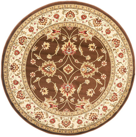 Safavieh Lyndhurst Lnh553 - 2512 Brown / Ivory Rugs - Safavieh - lnh553 - 2512 - 5r