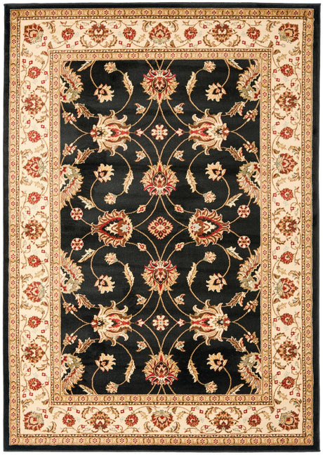 Safavieh Lyndhurst Lnh553 - 9012 Black / Ivory Rugs - Safavieh - lnh553 - 9012 - 5r