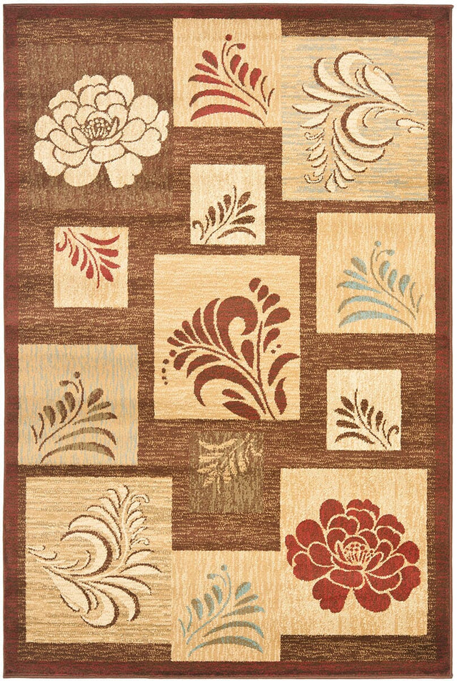 Safavieh Lyndhurst Lnh554 - 2591 Brown / Multi Rugs - Safavieh - lnh554 - 2591 - 5r