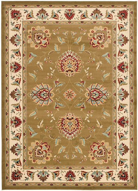 Safavieh Lyndhurst Lnh555 - 5212 Green / Ivory Rugs - Safavieh - lnh555 - 5212 - 5r