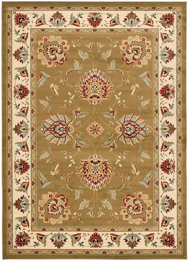 Safavieh Lyndhurst Lnh555 - 5212 Green / Ivory Rugs - Safavieh - lnh555 - 5212 - 5r