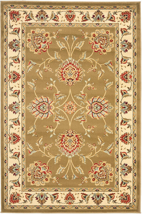 Safavieh Lyndhurst Lnh555 - 5212 Green / Ivory Rugs - Safavieh - lnh555 - 5212 - 5r
