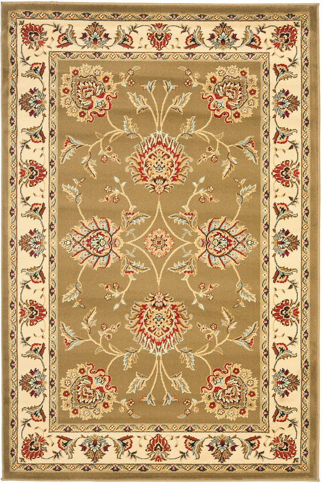 Safavieh Lyndhurst Lnh555 - 5212 Green / Ivory Rugs - Safavieh - lnh555 - 5212 - 5r