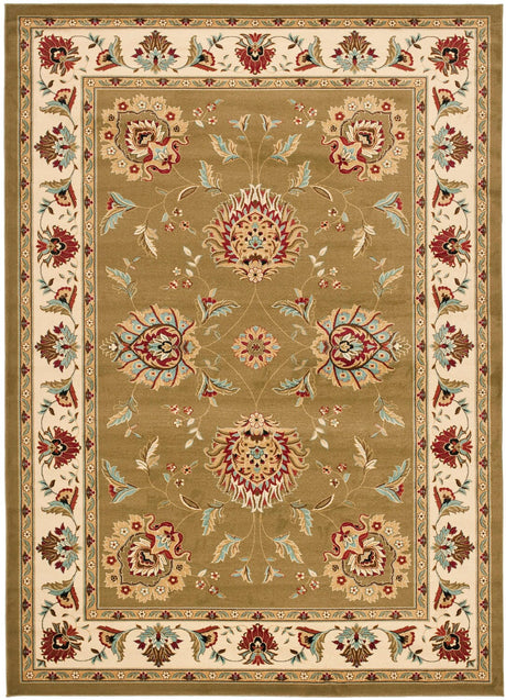 Safavieh Lyndhurst Lnh555 - 5212 Green / Ivory Rugs - Safavieh - lnh555 - 5212 - 7sq