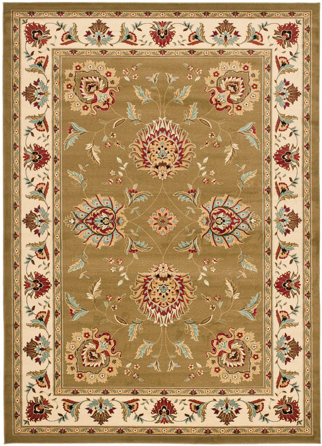 Safavieh Lyndhurst Lnh555 - 5212 Green / Ivory Rugs - Safavieh - lnh555 - 5212 - 7sq