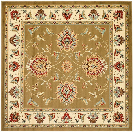 Safavieh Lyndhurst Lnh555 - 5212 Green / Ivory Rugs - Safavieh - lnh555 - 5212 - 7sq
