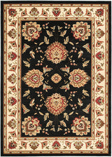 Safavieh Lyndhurst Lnh555 - 9012 Black / Ivory Rugs - Safavieh - lnh555 - 9012 - 5r