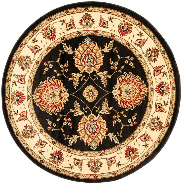 Safavieh Lyndhurst Lnh555 - 9012 Black / Ivory Rugs - Safavieh - lnh555 - 9012 - 5r