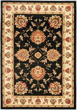 Safavieh Lyndhurst Lnh555 - 9012 Black / Ivory Rugs - Safavieh - lnh555 - 9012 - 7sq