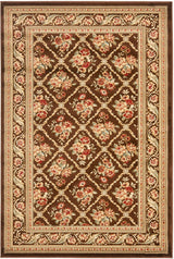 Safavieh Lyndhurst Lnh556 - 2525 Brown / Brown Rugs - Safavieh - lnh556 - 2525 - 5r