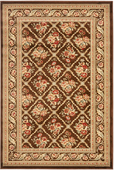 Safavieh Lyndhurst Lnh556 - 2525 Brown / Brown Rugs - Safavieh - lnh556 - 2525 - 5r