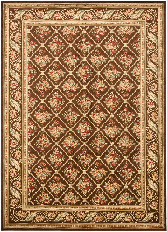 Safavieh Lyndhurst Lnh556 - 2525 Brown / Brown Rugs - Safavieh - lnh556 - 2525 - 7sq