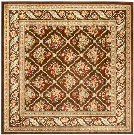 Safavieh Lyndhurst Lnh556 - 2525 Brown / Brown Rugs - Safavieh - lnh556 - 2525 - 7sq