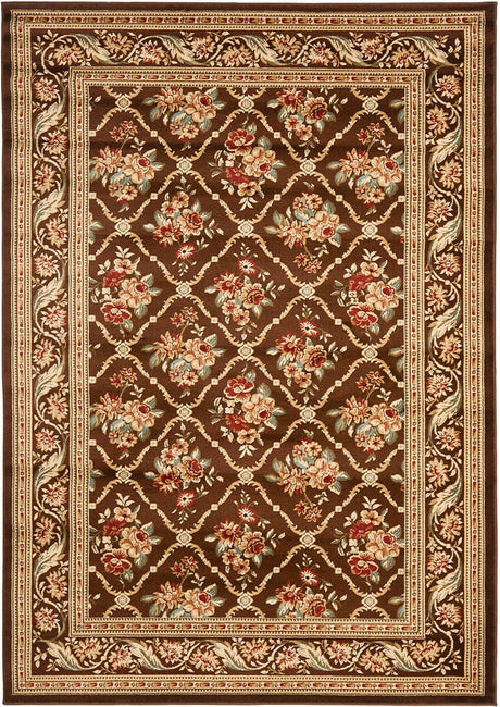 Safavieh Lyndhurst Lnh556 - 2525 Brown / Brown Rugs - Safavieh - lnh556 - 2525 - 7sq