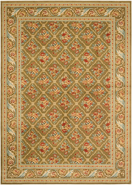 Safavieh Lyndhurst Lnh556 - 5252 Green / Green Rugs - Safavieh - lnh556 - 5252 - 5r