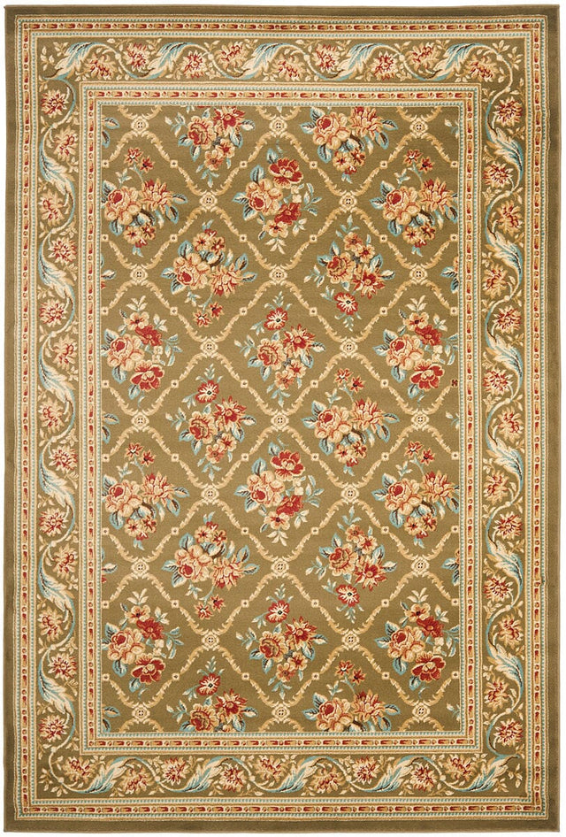 Safavieh Lyndhurst Lnh556 - 5252 Green / Green Rugs - Safavieh - lnh556 - 5252 - 7sq