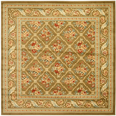 Safavieh Lyndhurst Lnh556 - 5252 Green / Green Rugs - Safavieh - lnh556 - 5252 - 7sq