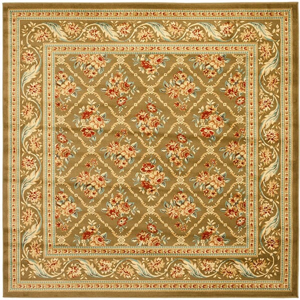 Safavieh Lyndhurst Lnh556 - 5252 Green / Green Rugs - Safavieh - lnh556 - 5252 - 7sq