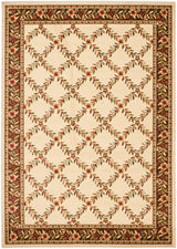 Safavieh Lyndhurst Lnh557 - 1225 Ivory / Brown Rugs - Safavieh - lnh557 - 1225 - 7sq