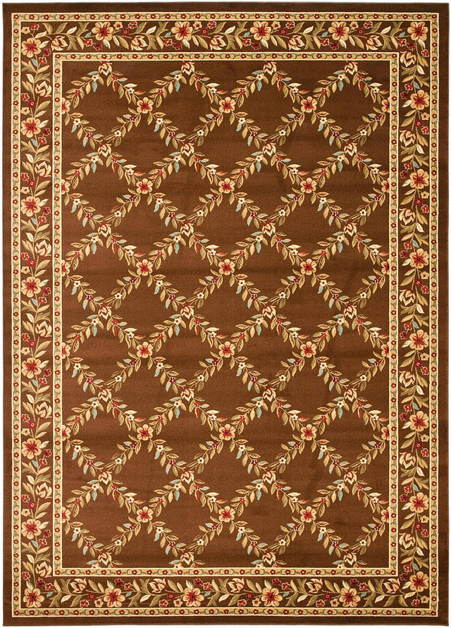 Safavieh Lyndhurst Lnh557 - 2525 Brown / Brown Rugs - Safavieh - lnh557 - 2525 - 5r