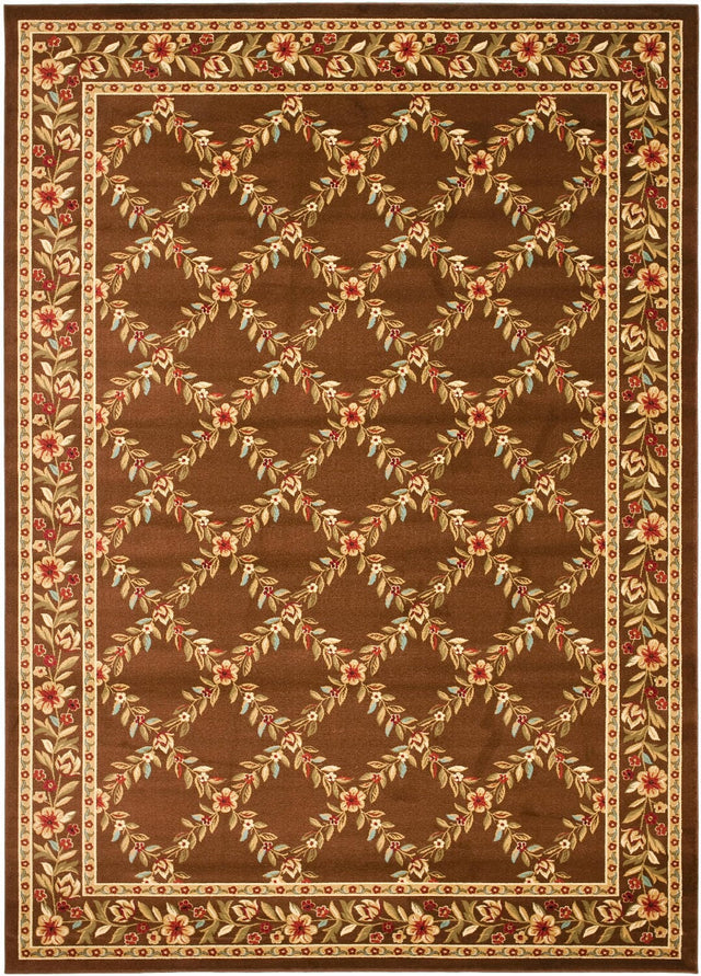 Safavieh Lyndhurst Lnh557 - 2525 Brown / Brown Rugs - Safavieh - lnh557 - 2525 - 7sq