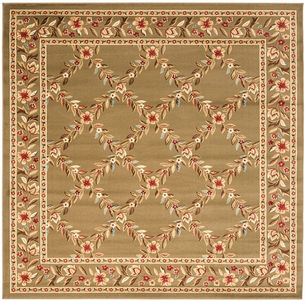 Safavieh Lyndhurst Lnh557 - 5252 Green / Green Rugs - Safavieh - lnh557 - 5252 - 7sq