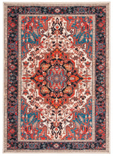 Safavieh Machine Washable Journey Jny107A Ivory/Red Rug - Safavieh - jny107a - 4