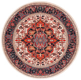 Safavieh Machine Washable Journey Jny107A Ivory/Red Rug - Safavieh - jny107a - 7r
