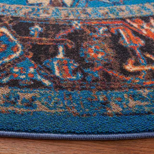 Safavieh Machine Washable Journey Jny107M Blue/Red Rug - Safavieh - jny107m - 4