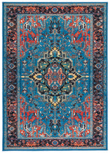Safavieh Machine Washable Journey Jny107M Blue/Red Rug - Safavieh - jny107m - 4