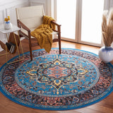 Safavieh Machine Washable Journey Jny107M Blue/Red Rug - Safavieh - jny107m - 7r