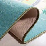 Safavieh Machine Washable Kids Playhouse Kph202M Blue/Green Rug - Safavieh - kph202m - 5r