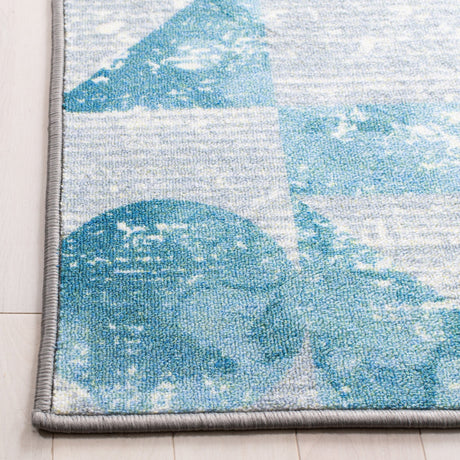 Safavieh Machine Washable Kids Playhouse Kph222F Grey/Blue Rug - Safavieh - kph222f - 5r