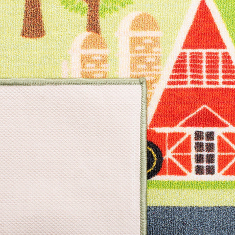 Safavieh Machine Washable Kids Playhouse Kph232Y Light Green/Dark Grey Rug - Safavieh - kph232y - 5r