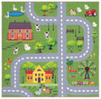 Safavieh Machine Washable Kids Playhouse Kph235Y Dark Green/Light Grey Rug - Safavieh - kph235y - 5sq