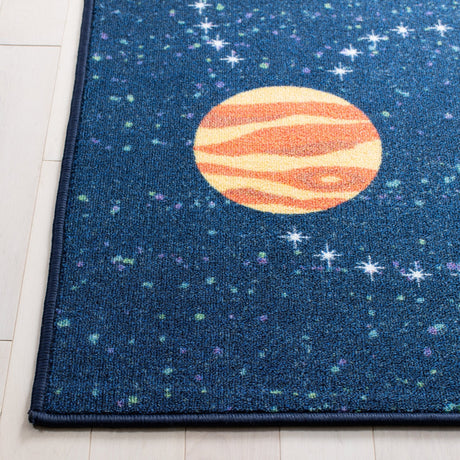 Safavieh Machine Washable Kids Playhouse Kph253N Navy/Gold Rug - Safavieh - kph253n - 5r