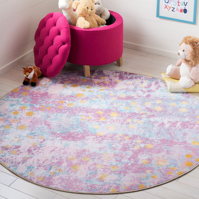 Safavieh Machine Washable Kids Playhouse Kph257V Purple/Light Blue Rug - Safavieh - kph257v - 5r